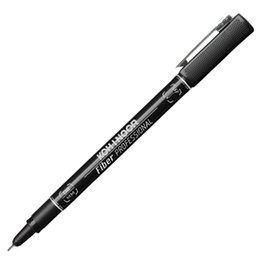 [81084] FINELINER PROFESSIONAL FIBER NERO 0,2MM