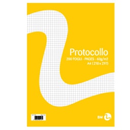 [71067] FOGLI PROTOCOLLO A4 60gr 20fg 5mm BM