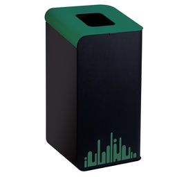 [93759] Gettacarte Rubik Evo Verde 80Lt per raccolta differenziata