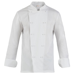 [96638] Giacca da cuoco Adriano a manica lunga Tg. M bianco