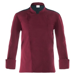 [96653] Giacca da cuoco Raul a manica lunga Tg. M bordeaux