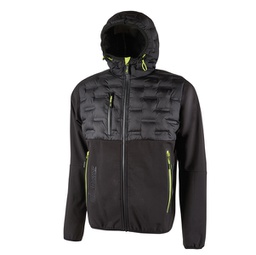 [94220] Giacca ibrida idrorepellente Spock taglia M nero giallo U-Power