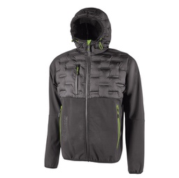 [94226] Giacca ibrida idrorepellente Spock taglia XL grigio verde U-Power