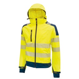 [89949] Giacca Softshell alta visibilitA' Miky giallo fluo Taglia M U-Power
