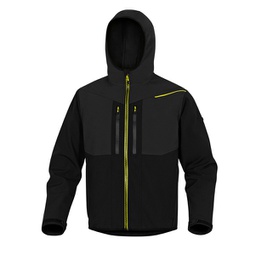 [89930] Giacca softshell Horten 2 Tg. L nero/giallo
