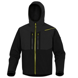 [89929] Giacca softshell Horten 2 Tg. M nero/giallo