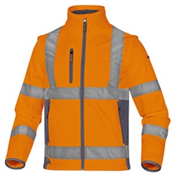 [86495] Giacca Softshell Moonlight 2 alta visibilitA' arancio fluo tg.L DeltaPlus