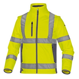 [86491] Giacca Softshell Moonlight 2 alta visibilitA' giallo fluo tg.L DeltaPlus