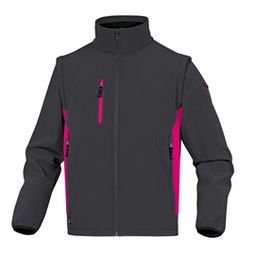 [86180] Giacca softshell MySen 2 Tg.S grigio/fucsia