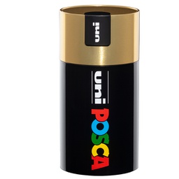 [96220] Gift Box c/coperchio oro 18 marcatori Uni Posca PC5M p. media col.ass. UNI