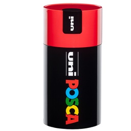 [96218] Gift Box c/coperchio rosso 18 marcatori Uni Posca PC5M punta media col.ass. UNI