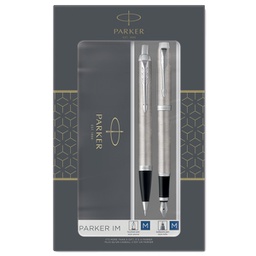 [95962] Gift Set DUO IM stainless steel sfera+ stilografica Parker