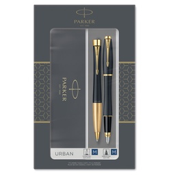 [88269] Gift Set sfera M + stilografica M Urban Muted Black GT Parker