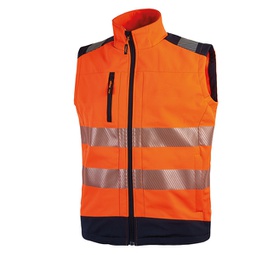 [89973] Gilet alta visibilitA' softshell Dany arancio fluo Taglia L U-Power