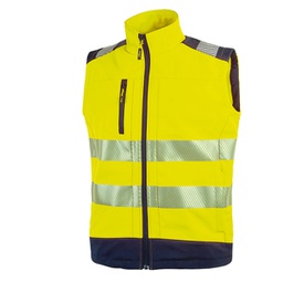 [89972] Gilet alta visibilitA' softshell Dany giallo fluo Taglia XL U-Power