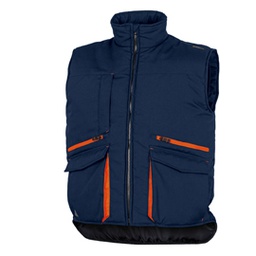 [82372] Gilet imbottito Sierra 2 Tg. L blu/arancio