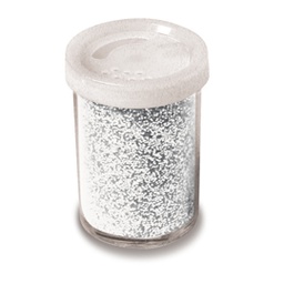 [82418] Glitter flacone grana fine 25ml argento DECO