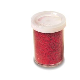 [82419] Glitter flacone grana fine 25ml rosso DECO