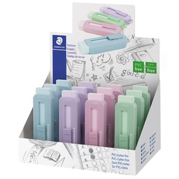 [92707] Gomma a scorrimento StaedtlerÂ® eraser involucro colori pastello assortiti