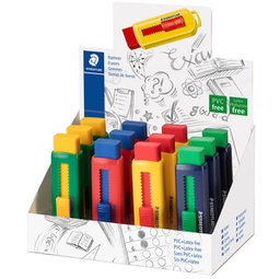 [92709] Gomma a scorrimento StaedtlerÂ® eraser involucro colori vivaci assortiti