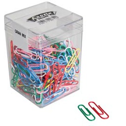 [68849] GRAN MIX FERMAGLI COLORATI PCV 125gr ASSORTITI LEONE