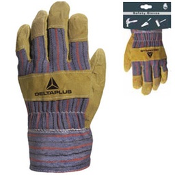 [76017] GUANTI DOCKER in CROSTA di BOVINO DC103 TAGLIA 10 in blister