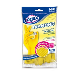 [88973] Guanti in lattice DIAMOND tg. M Giallo
