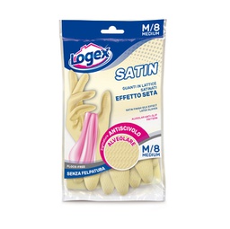[88967] Guanti in lattice SATIN tg. M Crema