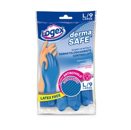 [88971] Guanti in nitrile DERMASAFE tg. L Blu
