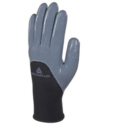 [88942] Guanto in maglia di poliestere VE715gr Tg.09 col. grigio/nero