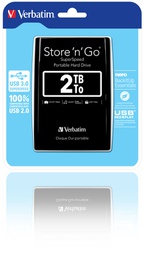 [VERB53177] HARD DISK PORTATILE STORE 'N' GO USB 3.0 DA 2TB BLACK