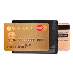 [77464] HIDENTITY  Duo 85x60mm per bancomat /carta di credito NERO Exacompta