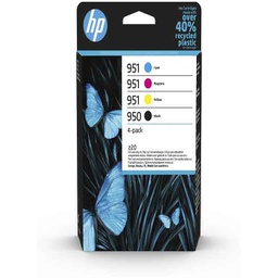 [HP6ZC65AE] Hp COMBO PACK 4 CARTUCCE INK OFFICEJET HP 950 NERO 951 CIANO MAG GIALLO