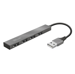 [91166] Hub Mini USB a 4 porte in alluminio Halyx -Trust