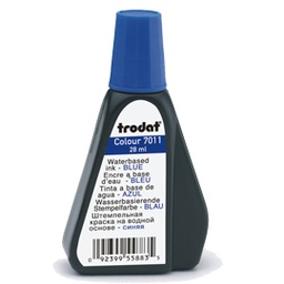 [80409] INCHIOSTRO BLU 28ml per TIMBRO IN GOMMA 7011 TRODAT