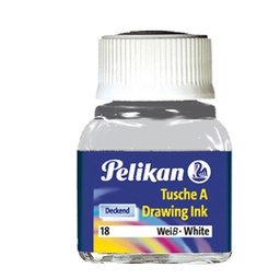 [36340] INCHIOSTRO DI CHINA 523 BIANCO 18 10ML PELIKAN
