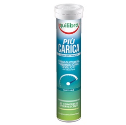 [92291] Integratore PiU' Carica Gusto Lime 20 Compresse 90gr Equilibra