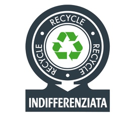 [91828] KIT 6 ETICHETTE PER LA RACCOLTA DIFFERENZIATA INDIFFERENZIATA, 141X110MM TICO