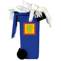 [97476] Kit assorbenza per usi universali in contenitore carrellato 120lt