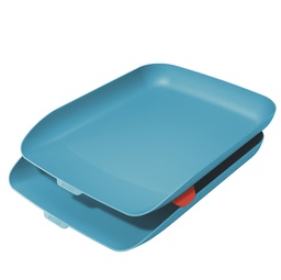 [95285] Kit doppia vaschetta portacorrispondenza blu Cosy Leitz