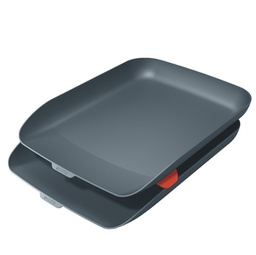 [95286] Kit doppia vaschetta portacorrispondenza grigio Cosy Leitz