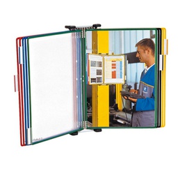 [92175] Kit Leggio da muro in metallo + 10 buste f.to A3 multicolor Djois