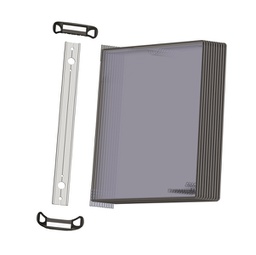 [92172] Kit Leggio magnetico Pro Wall Kit + 10 buste f.to A4 nero Djois