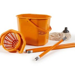 [74095] KIT PAVIMENTI (SECCHIOSTRIZZA+MOP+MANICO130cm) Perfetto