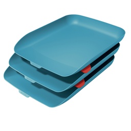 [95288] Kit tripla vaschetta portacorrispondenza blu Cosy Leitz