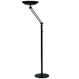 [80982] Lampada articolata da terra Led 23W nero Varialux