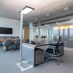 [93637] Lampada da terra Luctra Vitawork 12 ASYM alluminio