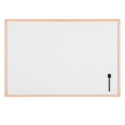 [STL6416] Lavagna bianca magnetica 60x90cm cornice legno Starline