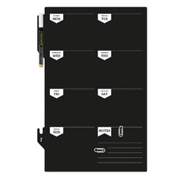 [80264] LAVAGNA da PARETE WeekPlanner 30x45cm Securit