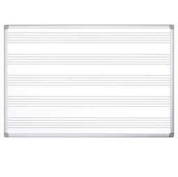 [83310] Lavagna magnetica con pentagramma 120x120cm Maya Musica Bi-Office